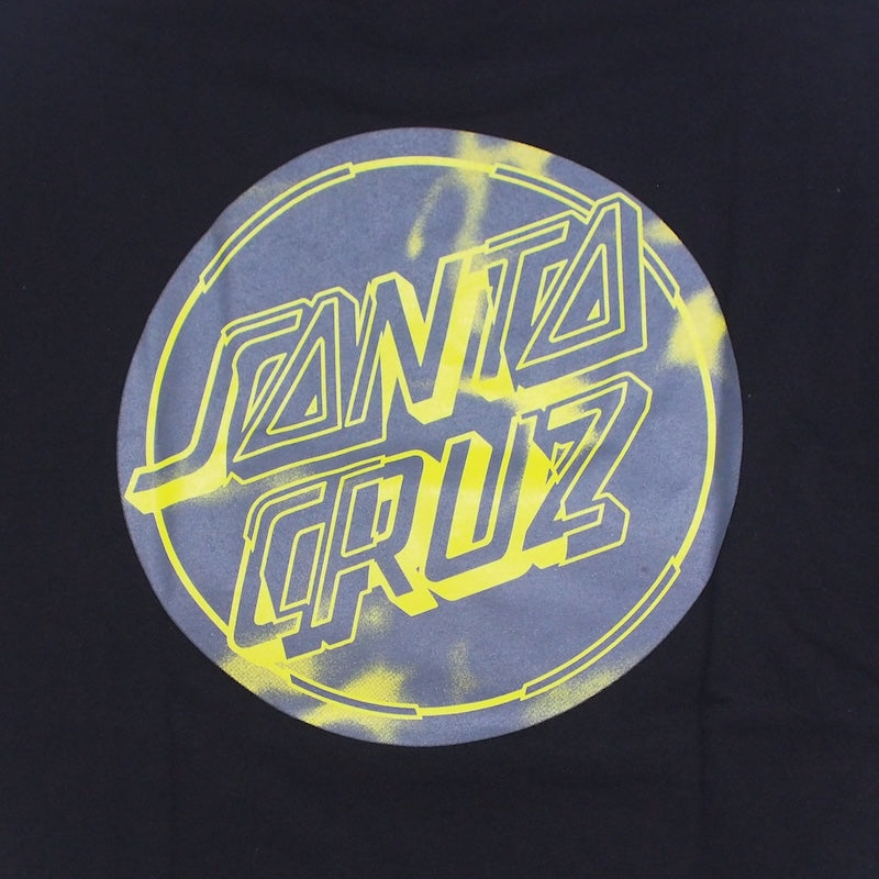 SANTA CRUZ Tシャツ ACID CLOUD DOT TEE ブラック 商品画像 バックプリント