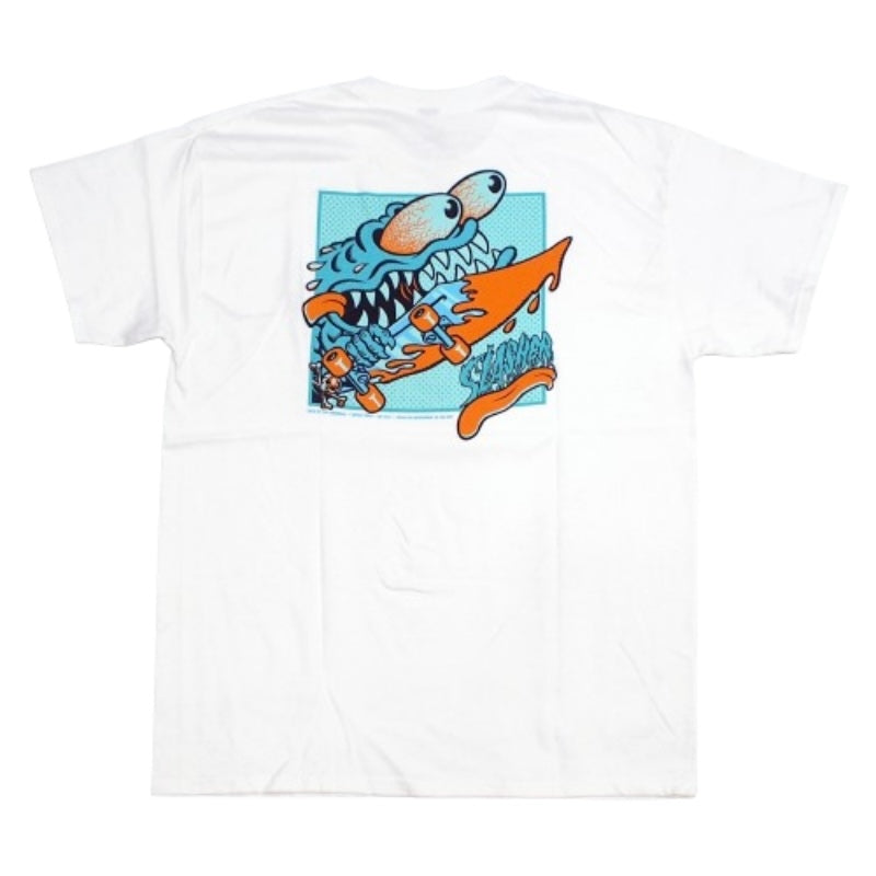SANTA CRUZ Tシャツ MEEK SLASHER BOX TEE ホワイト 商品画像 背面