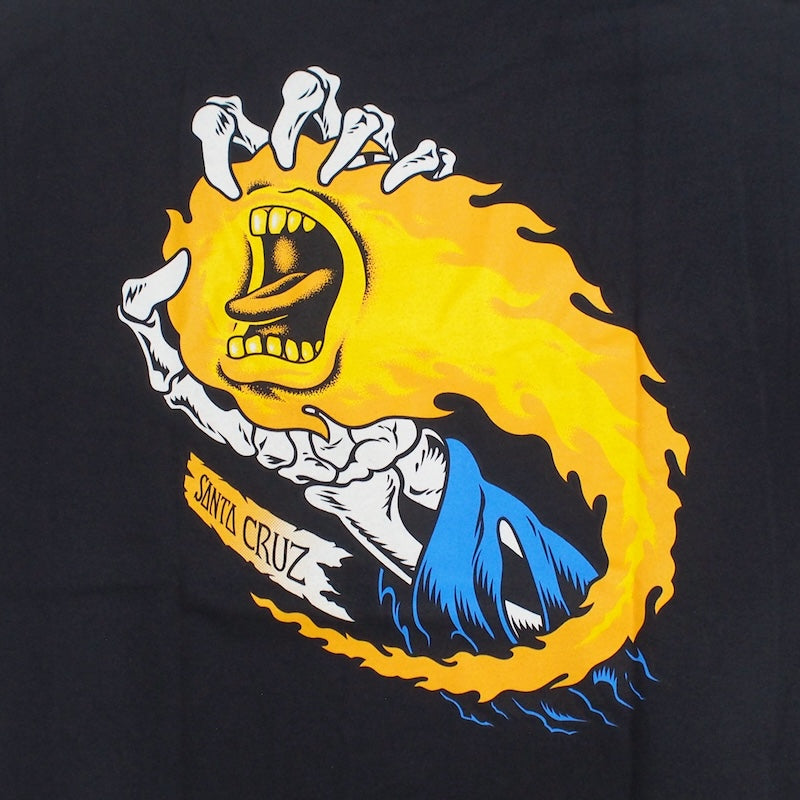 SANTA CRUZ Tシャツ O'BRIEN SCREAMING REAPER TEE ブラック 商品画像 バックプリント