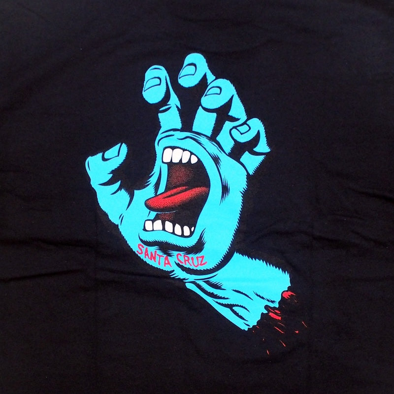 SANTA CRUZ L/STシャツ SCREAMING HAND L/S TEE ブラック 商品画像 グラフィック プリント
