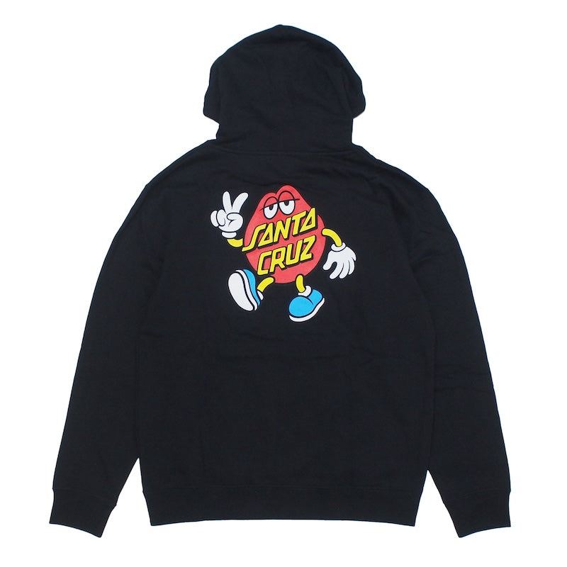 SANTACRUZ パーカー DOT GUY PULLOVER HOODIE ブラック 商品画像 背面
