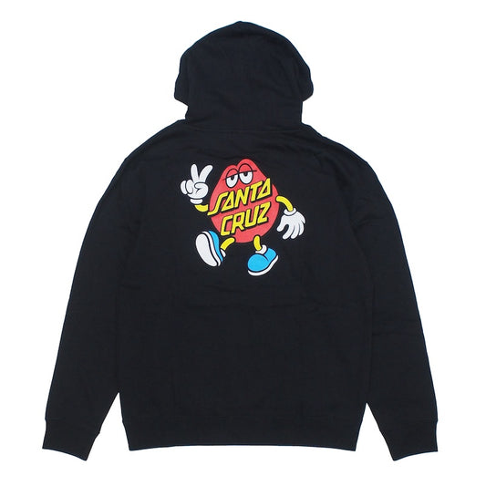 SANTACRUZ パーカー DOT GUY PULLOVER HOODIE ブラック 商品画像 背面