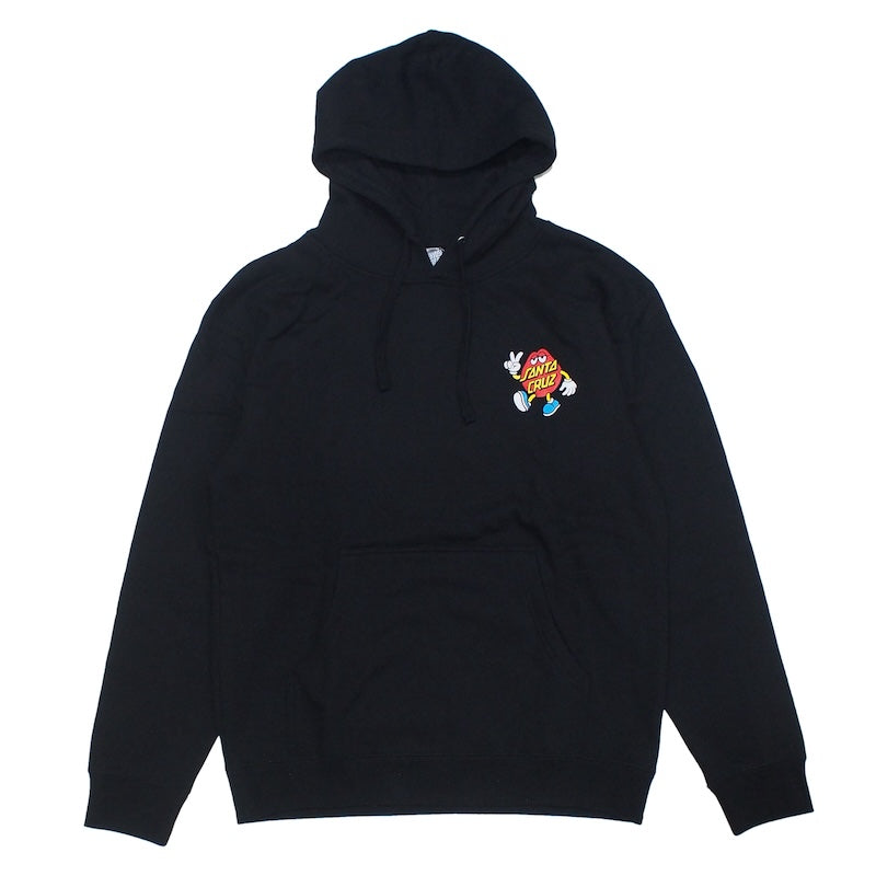 SANTACRUZ パーカー DOT GUY PULLOVER HOODIE ブラック 商品画像 正面