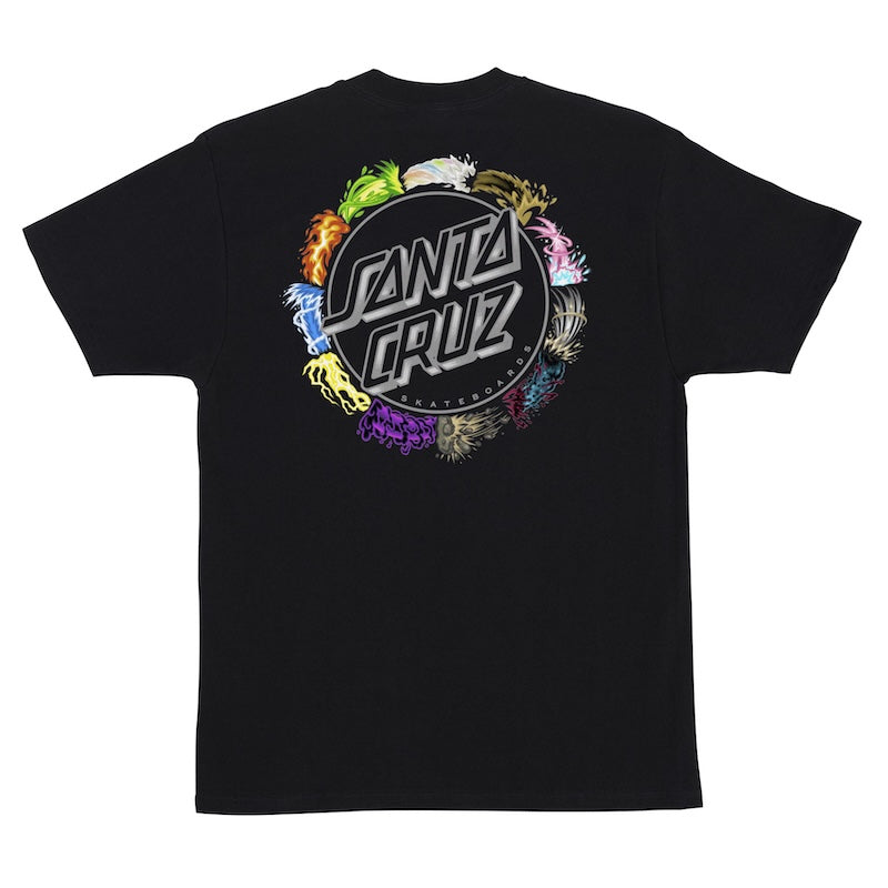 SANTA CRUZ x POKÉMON Tシャツ POKÉMON POWER DOT S/S T-SHIRT ブラック 商品画像 背面