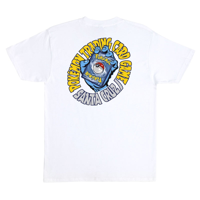 SANTA CRUZ x POKÉMON Tシャツ POKÉMON TCG HAND S/S T-SHIRT ホワイト 商品画像 背面