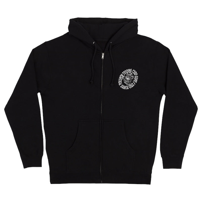 SANTA CRUZ x POKÉMON ジップパーカー POKÉMON TCG HAND ZIP HOOD ブラック 商品画像 正面