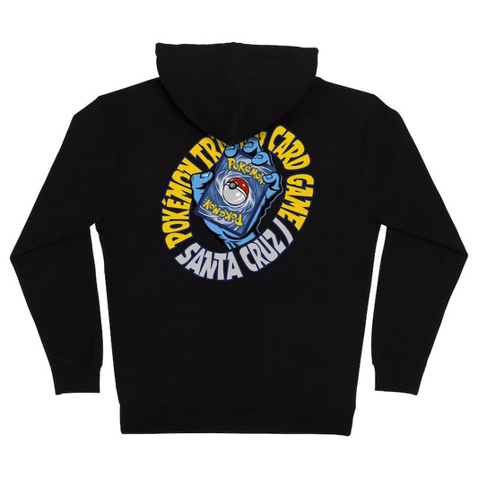 SANTA CRUZ x POKÉMON ジップパーカー POKÉMON TCG HAND ZIP HOOD ブラック 商品画像 背面