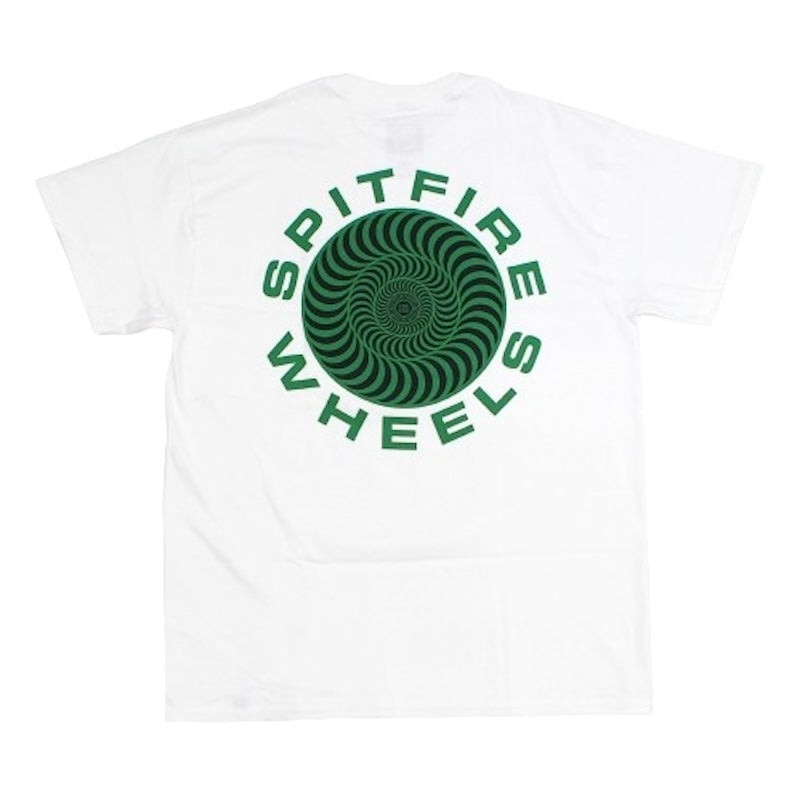 SPITFIRE　Tシャツ　"CLASSIC 87' SWIRL FILL TEE"　(White / Green)