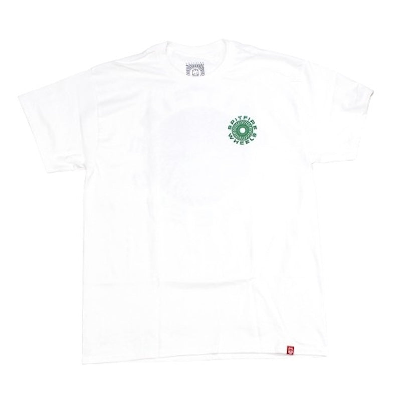 SPITFIRE　Tシャツ　"CLASSIC 87' SWIRL FILL TEE"　(White / Green)