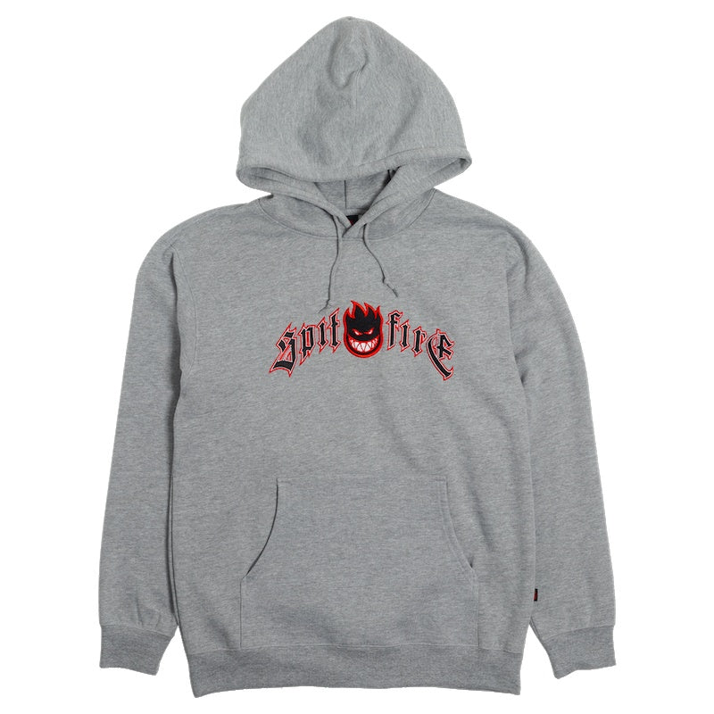 SPITFIRE　パーカー　"IMMORTAL FIRE EMB PULLOVER HOOD"　(Gray Heather)