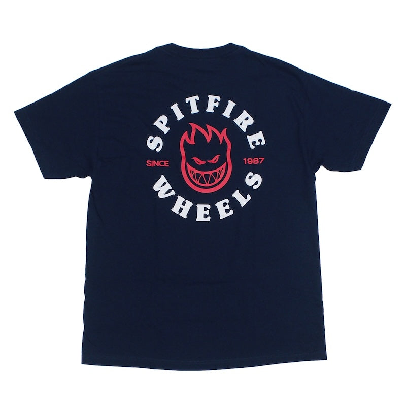 SPITFIRE　Tシャツ　"LIVE TO BURN CLASSIC TEE"　(Navy / Red / White)