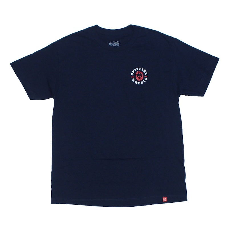 SPITFIRE　Tシャツ　"LIVE TO BURN CLASSIC TEE"　(Navy / Red / White)