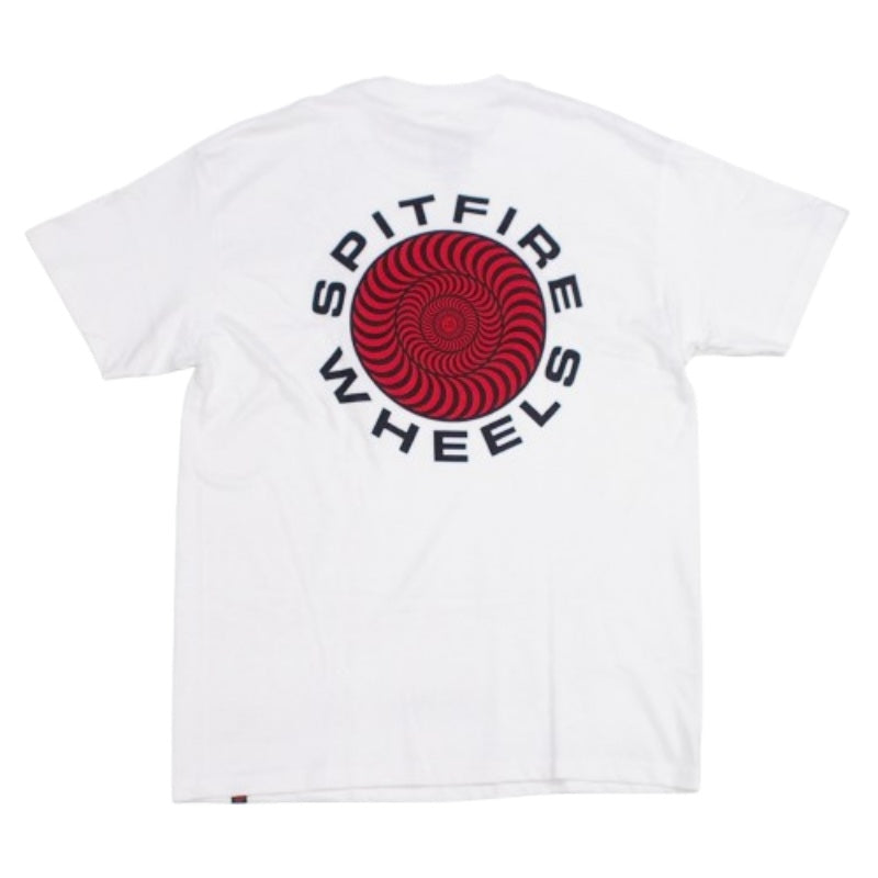 SPITFIRE　Tシャツ　"CLASSIC 87' SWIRL FILL TEE"　(White / Black / Red)