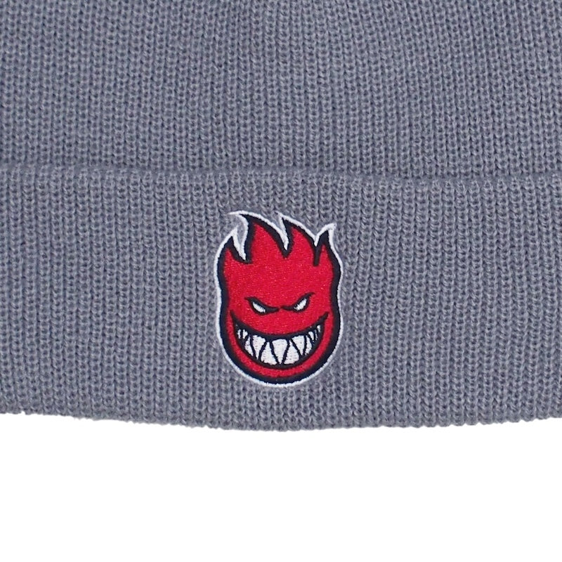SPITFIRE　ビーニー　"BIGHEAD FILL CUFF BEANIE"　(Gray / Red)