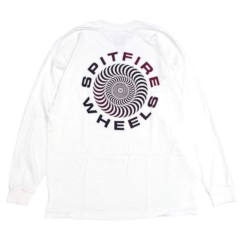 SPITFIRE　L/STシャツ　"CLASSIC 87’ SWIRL FADE FILL L/S TEE"　(White)