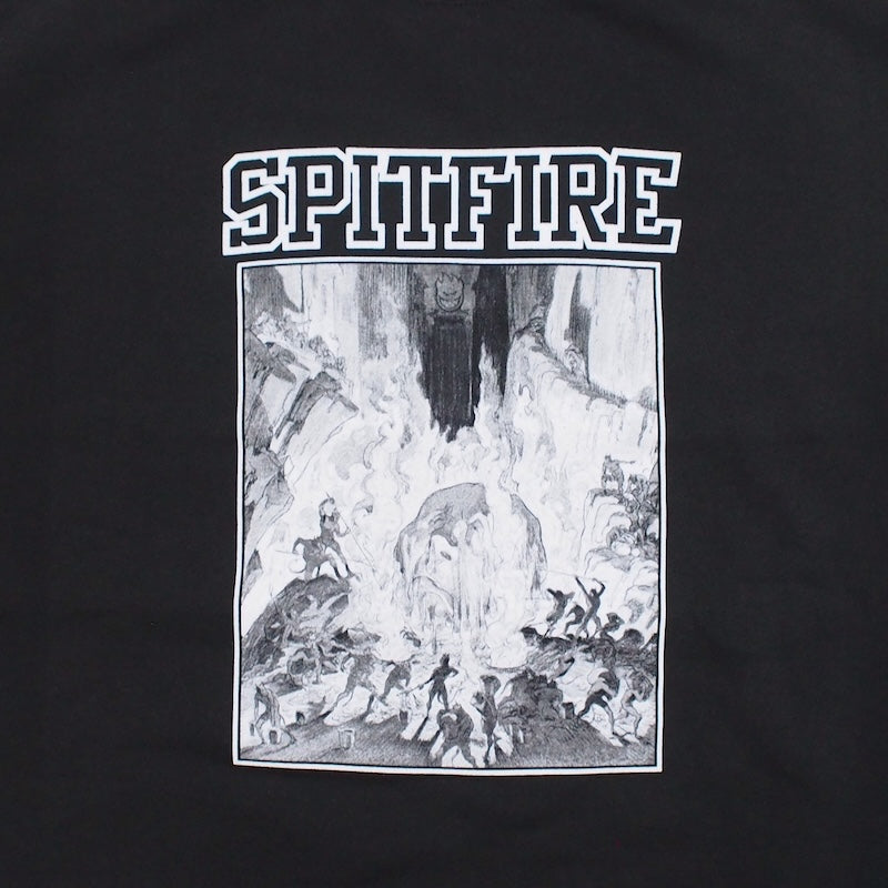 SPITFIRE　クルースウェット　"INFERNO SLEEVE CREWNECK SWEAT"　(Black)