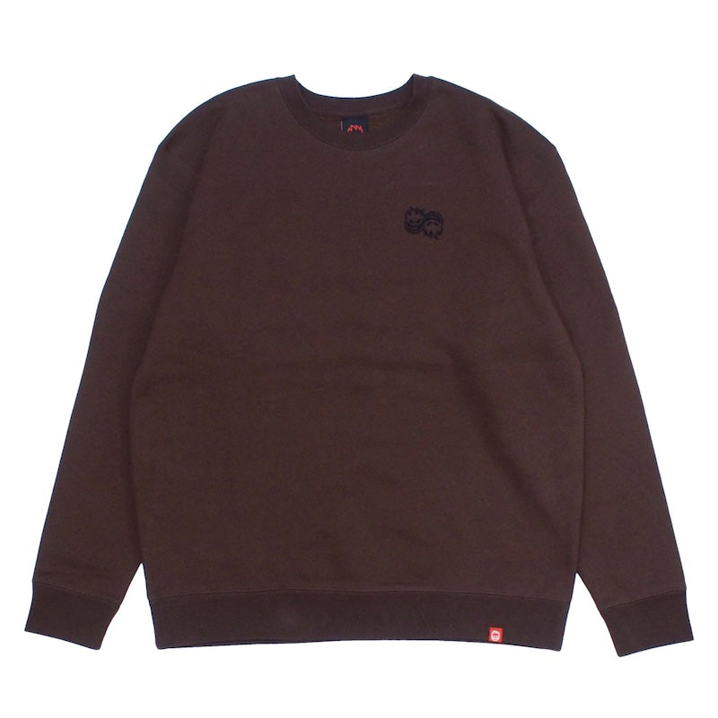 SPITFIRE クルースウェット LIL ETERNAL EMB SWEAT ブラウン 正面