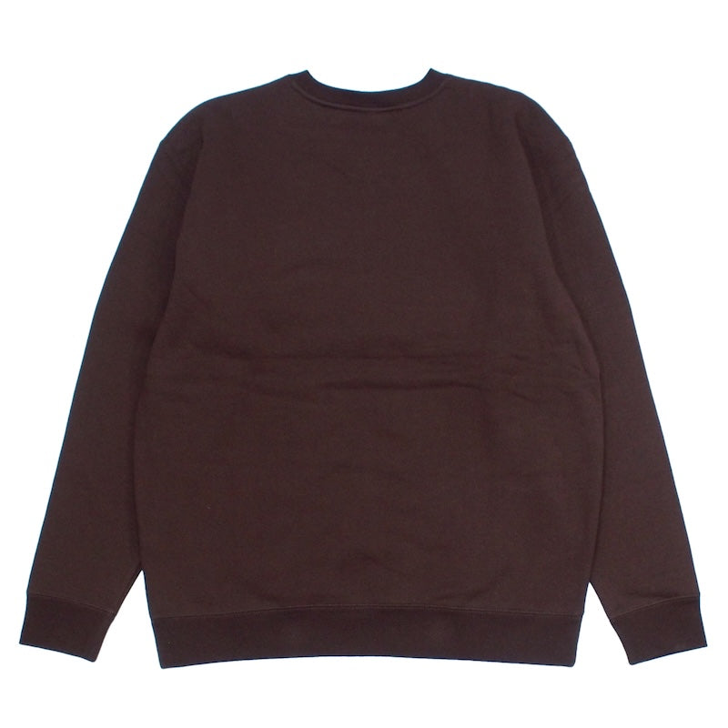 SPITFIRE クルースウェット LIL ETERNAL EMB SWEAT ブラウン 背面