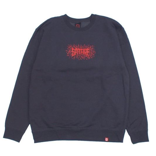 SPITFIRE　クルースウェット　"SPLAT CREWNECK SWEAT"　(Asphalt)