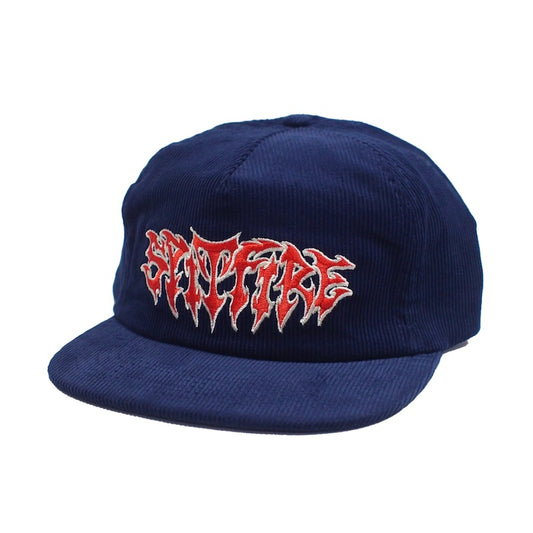 SPITFIRE キャップ DEMON SCRIPT SNAPBACK CAP ネイビー 商品画像 斜め