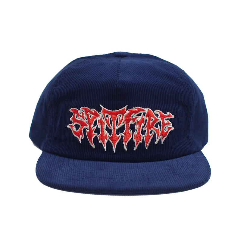 SPITFIRE キャップ DEMON SCRIPT SNAPBACK CAP ネイビー 商品画像 正面