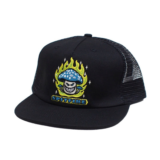 SPITFIRE キャップ MUSHROOM BIGHEAD SNAPBACK CAP ブラック 商品画像 斜め