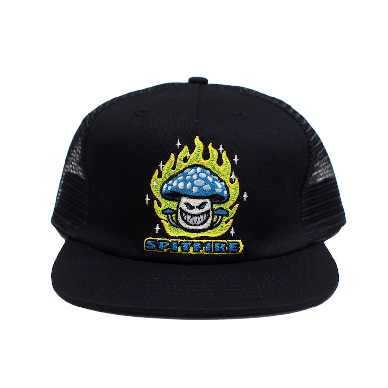 SPITFIRE キャップ MUSHROOM BIGHEAD SNAPBACK CAP ブラック 商品画像 正面