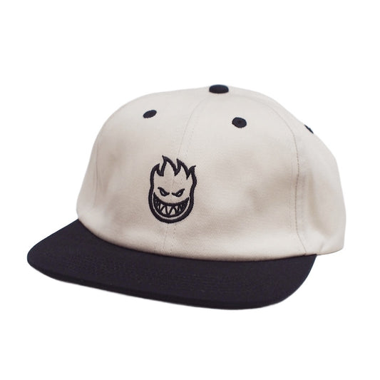SPITFIRE キャップ LIL BIGHEAD STRAPBACK CAP (Natural / Black) 商品画像 斜め