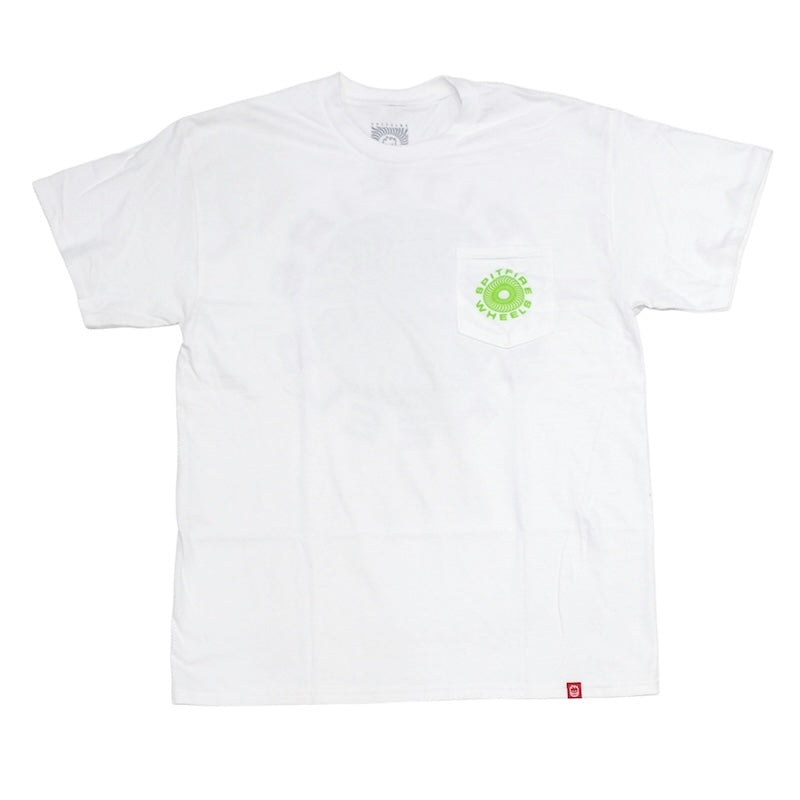 SPITFIRE Tシャツ CLASSIC 87' SWIRL FILL POCKET TEE ホワイト 商品画像 正面