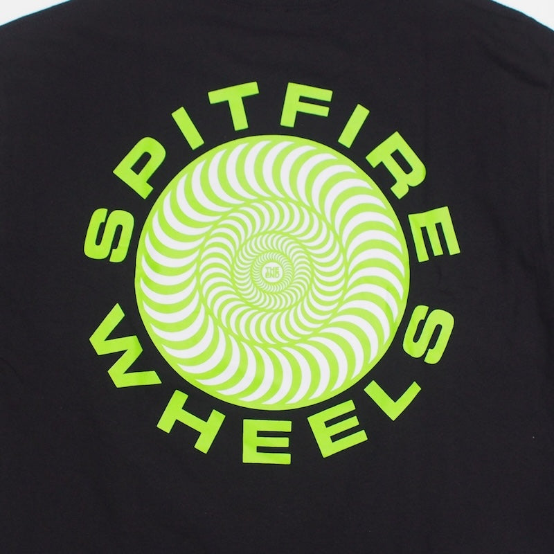 SPITFIRE Tシャツ CLASSIC 87' SWIRL FILL TEE ブラック 商品画像 バックプリント