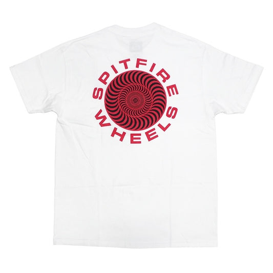 SPITFIRE　Tシャツ　"CLASSIC 87' SWIRL FILL TEE"　(White / Red & Black)
