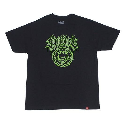 SPITFIRE Tシャツ BASIC PENTAGRAM DRIP TEE ブラック 商品画像 正面