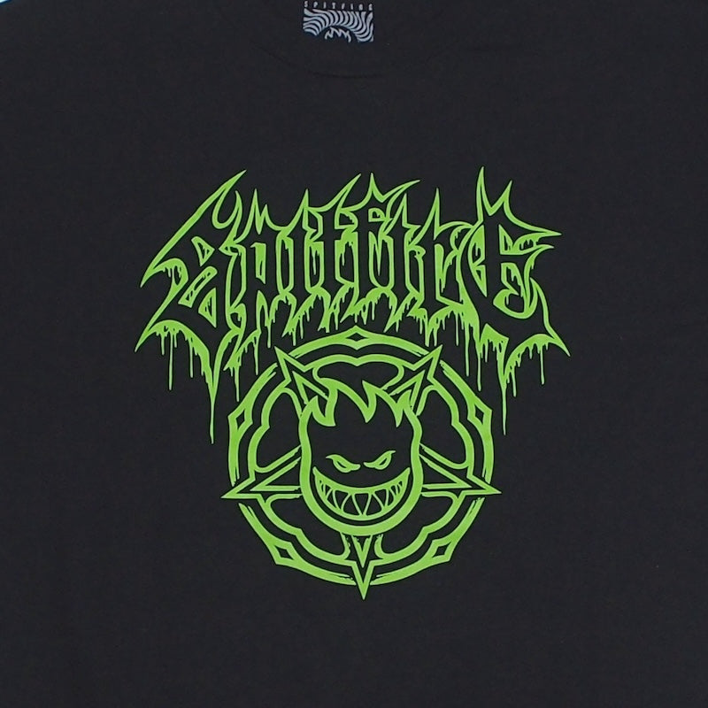 SPITFIRE Tシャツ BASIC PENTAGRAM DRIP TEE ブラック 商品画像 フロントプリント