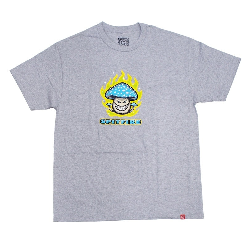 SPITFIRE Tシャツ MUSHROOM BIGHEAD TEE グレー | ストリートウェア