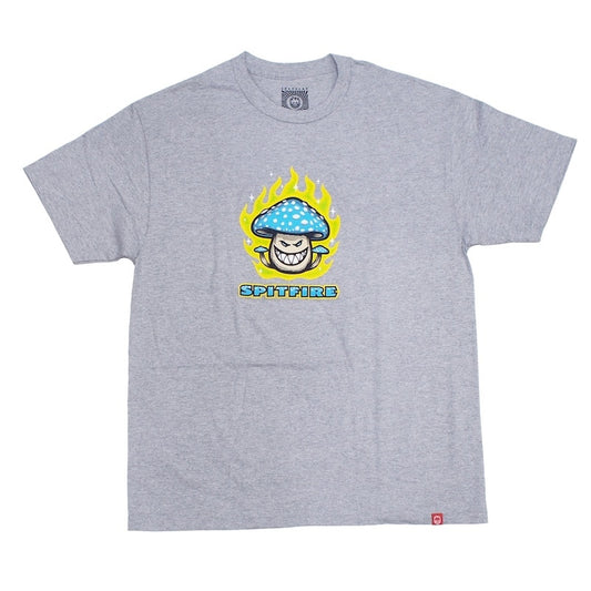 SPITFIRE Tシャツ MUSHROOM BIGHEAD TEE グレー 商品画像 正面