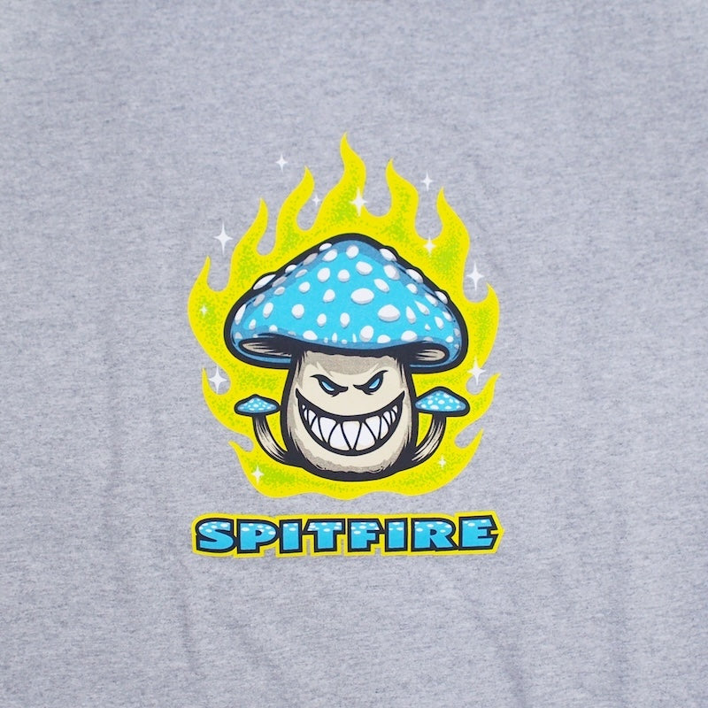 SPITFIRE Tシャツ MUSHROOM BIGHEAD TEE グレー 商品画像 フロントプリント