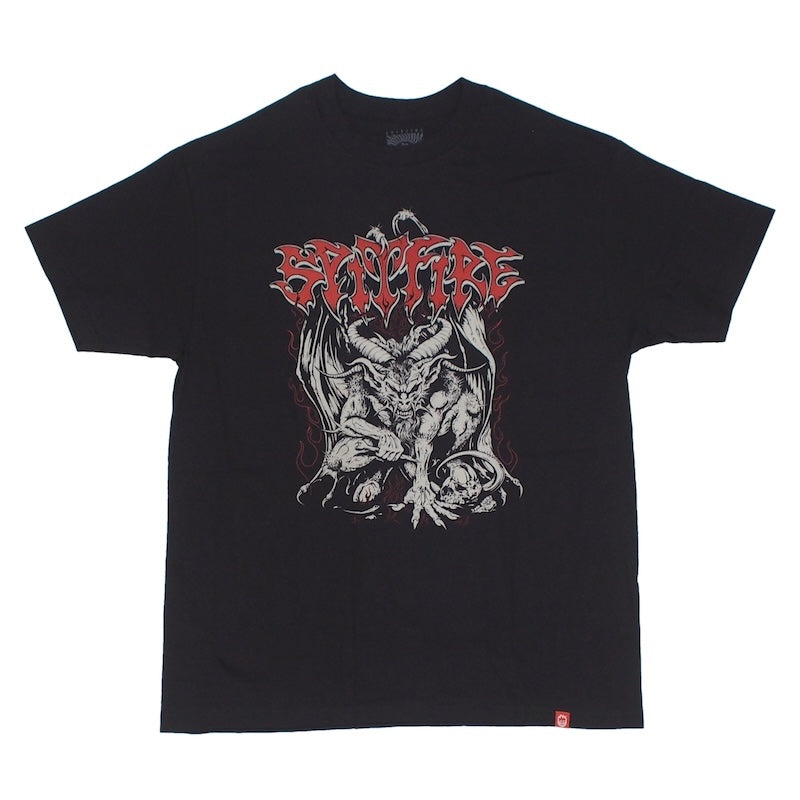 SPITFIRE Tシャツ DEMON TEE ブラック 商品画像 正面