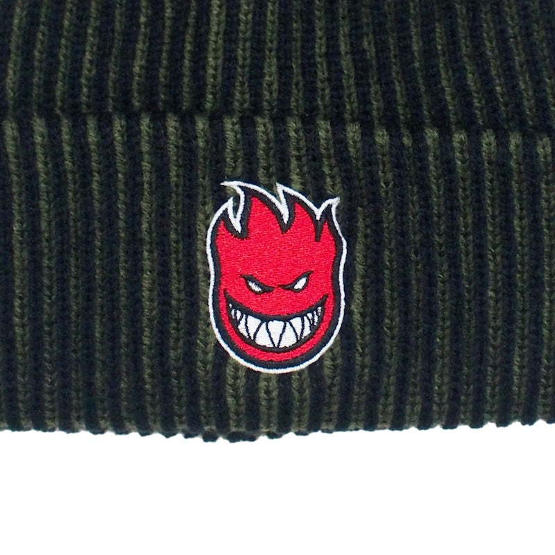 SPITFIRE ビーニー BIGHEAD FILL CUFF BEANIE オリーブ/ブラック 商品画像 クローズアップ