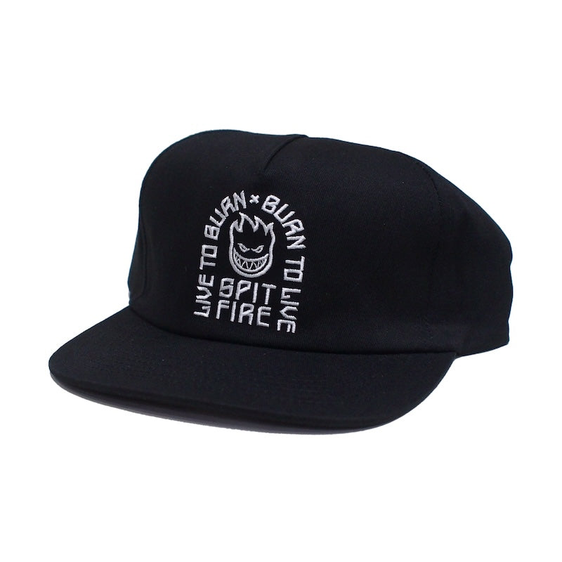 SPITFIRE キャップ LTB ARCH SNAPBACK CAP ブラック 商品画像 斜め