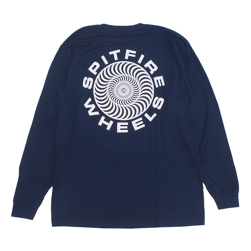 SPITFIRE L/STシャツ CLASSIC 87’ SWIRL FILL L/S TEE ネイビー 商品画像 背面