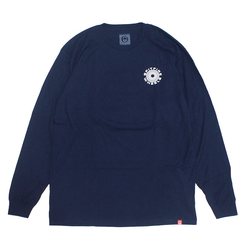 SPITFIRE L/STシャツ CLASSIC 87’ SWIRL FILL L/S TEE ネイビー 商品画像 正面