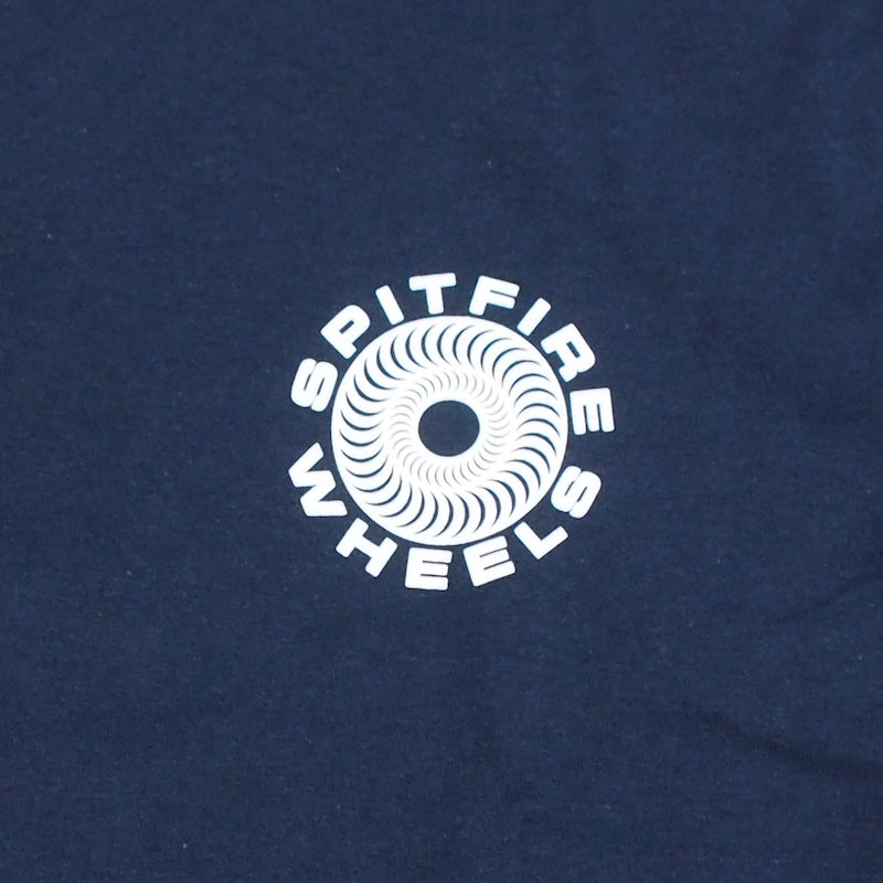SPITFIRE L/STシャツ CLASSIC 87’ SWIRL FILL L/S TEE ネイビー 商品画像 フロントプリント