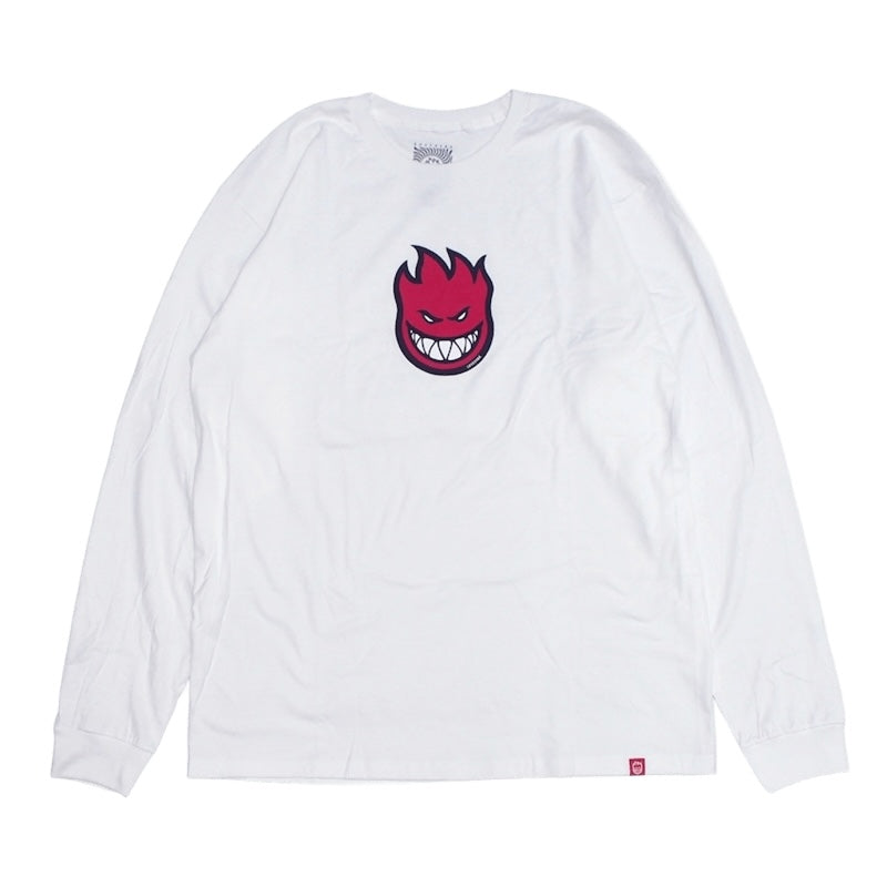 SPITFIRE L/STシャツ BIGHEAD MID FILL L/S TEE ホワイト 商品画像 正面