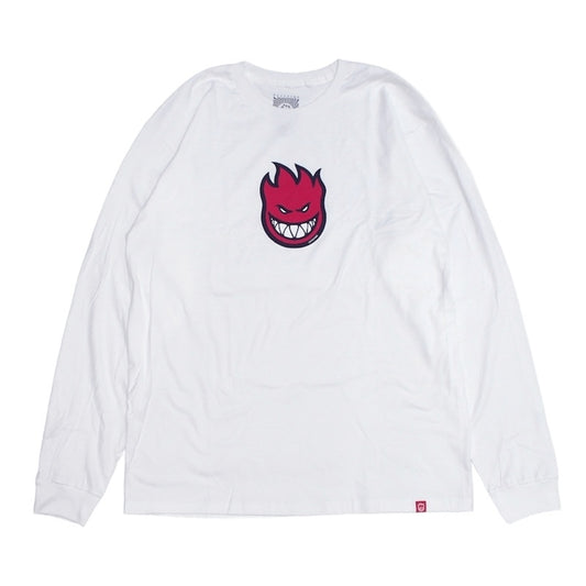 SPITFIRE L/STシャツ BIGHEAD MID FILL L/S TEE ホワイト 商品画像 正面