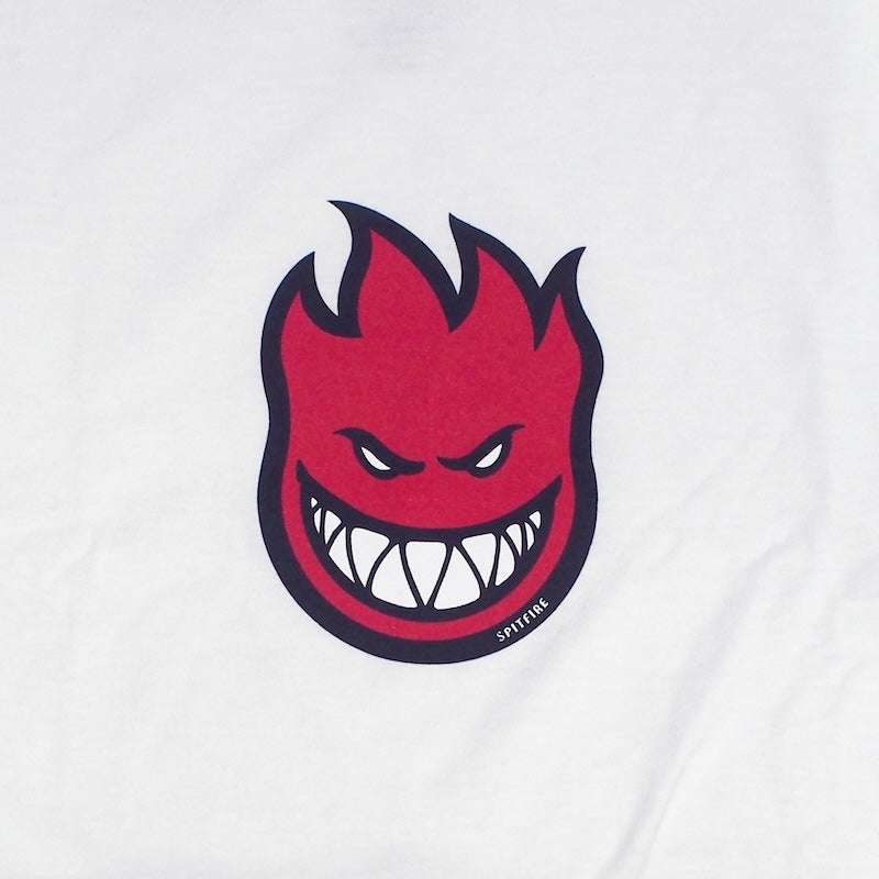 SPITFIRE L/STシャツ BIGHEAD MID FILL L/S TEE ホワイト 商品画像 フロントプリント