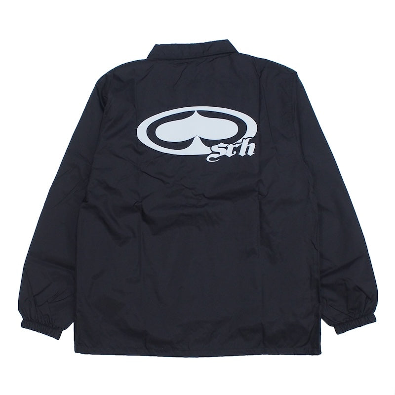 SRH　コーチジャケット　"NEW SPADE LOGO COACH JACKET"　(Black)