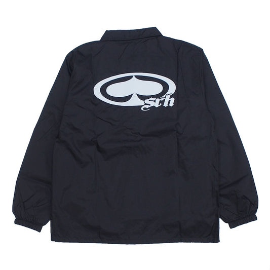 SRH　コーチジャケット　"NEW SPADE LOGO COACH JACKET"　(Black)