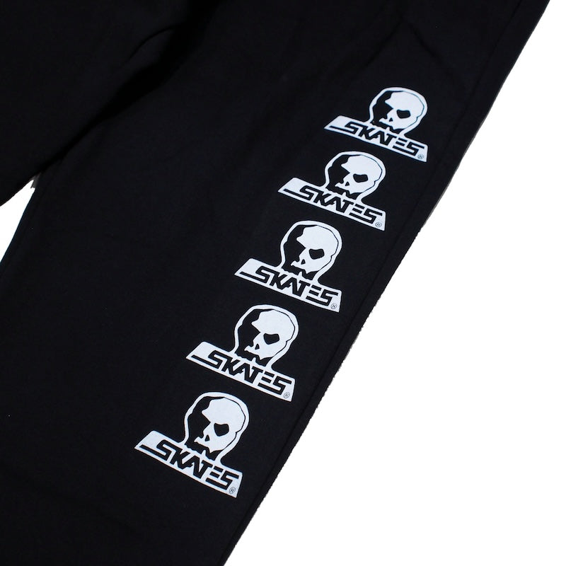 SKULL SKATES　"スカルロゴ スウェットパンツ(両サイドプリント)“　(Black / White Print)