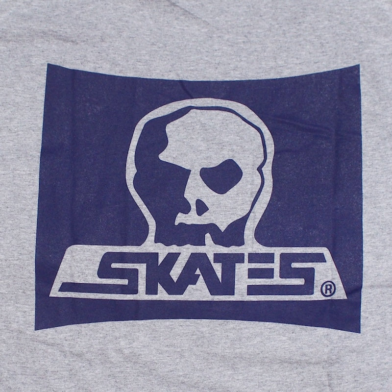 SKULL SKATES　"LOGO ロングスリーブ Tシャツ"　(Athletic Heather / Navy)