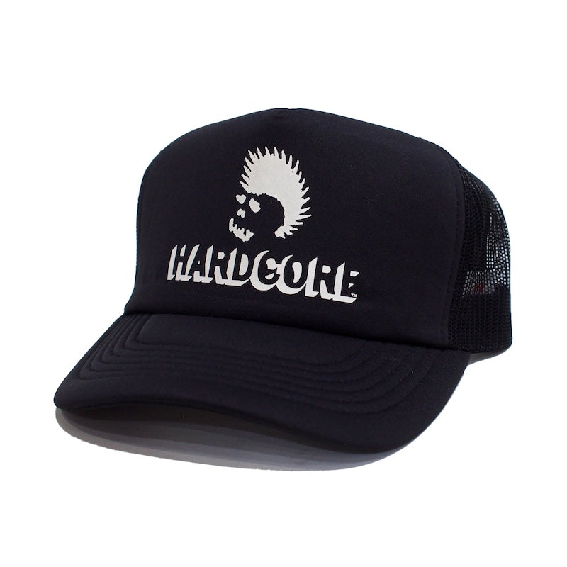 SKULL SKATES　"HARDCORE ロゴ フォームメッシュキャップ" ブラック 商品画像 斜め